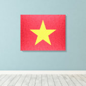Vietnam-Flagge Leinwanddruck (Insitu (Holzboden))