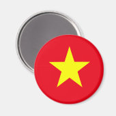 Vietnam-Flagge Magnet (Vorderseite/Rückseite)
