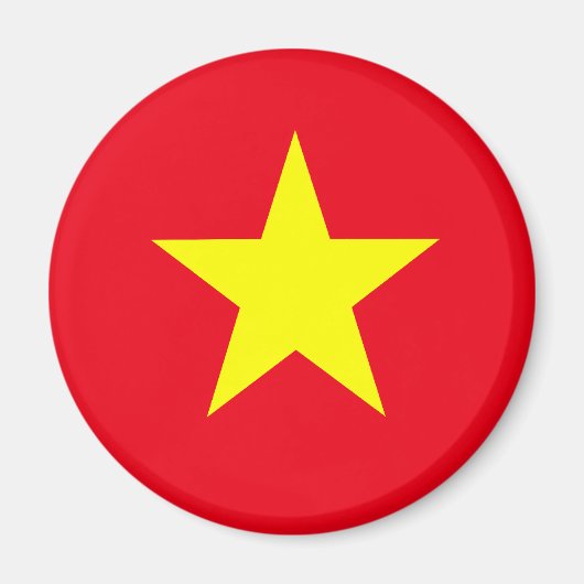 Vietnam-Flagge Magnet (Vorne)