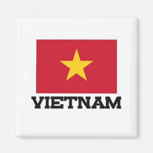 Vietnam-Flagge Magnet (Vorne)