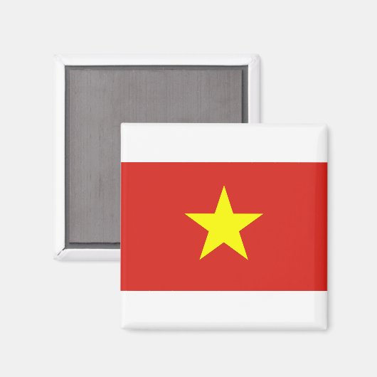 Vietnam-Flagge Magnet (Vorderseite/Rückseite)