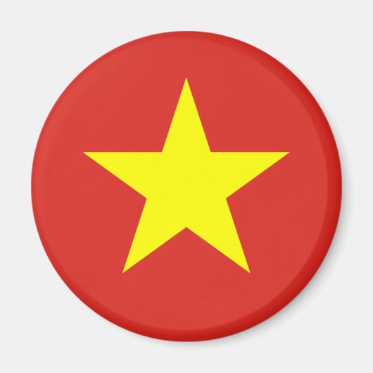 vietnam-Flagge Magnet (Vorne)