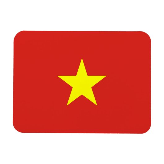 Vietnam-Flagge Magnet (Horizontal)