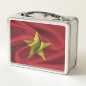 Vietnam-Flagge Metall Brotdose (Rückseite)