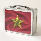 Vietnam-Flagge Metall Brotdose (Vorderseite)