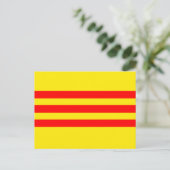 Vietnam-Flagge (neu) Postkarte (Stehend Vorderseite)