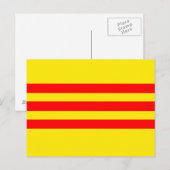 Vietnam-Flagge (neu) Postkarte (Vorne/Hinten)