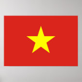 Vietnam-Flagge Poster (Vorne)