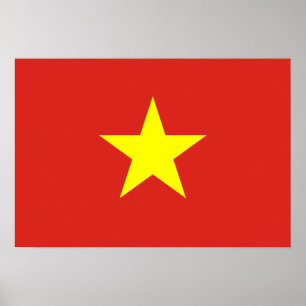 Vietnam-Flagge Poster