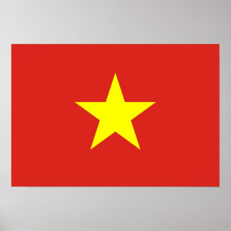 Vietnam-Flagge Poster