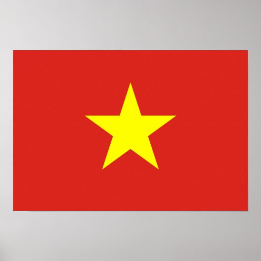 Vietnam-Flagge Poster (Vorne)