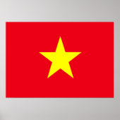 Vietnam-Flagge Poster (Vorne)
