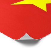 Vietnam - Flagge - Poster (Ecke)