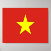 Vietnam - Flagge - Poster (Vorne)