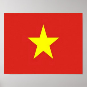Vietnam - Flagge - Poster