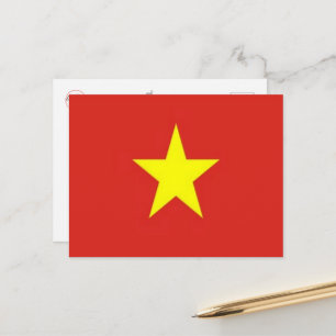Vietnam - Flagge - Postkarte