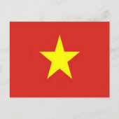 Vietnam - Flagge - Postkarte (Vorderseite)