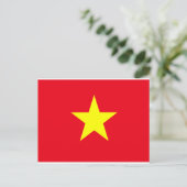 Vietnam-Flagge Postkarte (Stehend Vorderseite)