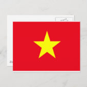 Vietnam-Flagge Postkarte (Vorne/Hinten)
