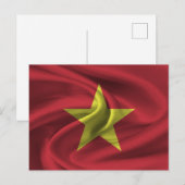 Vietnam-Flagge Postkarte (Vorne/Hinten)