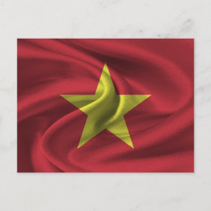 Vietnam-Flagge Postkarte