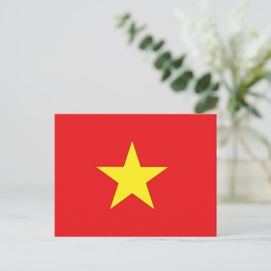 Vietnam-Flagge Postkarte (Stehend Vorderseite)