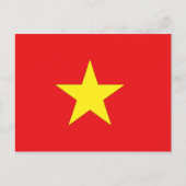 Vietnam-Flagge Postkarte (Vorderseite)