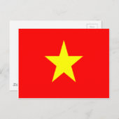 vietnam-Flagge Postkarte (Vorne/Hinten)