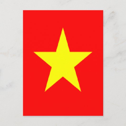 vietnam-Flagge Postkarte (Vorderseite)