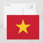 vietnam-Flagge Postkarte (Vorne/Hinten)