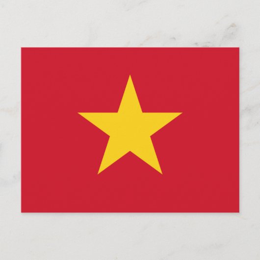 vietnam-Flagge Postkarte (Vorderseite)