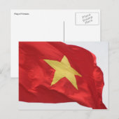 vietnam-Flagge Postkarte (Vorne/Hinten)