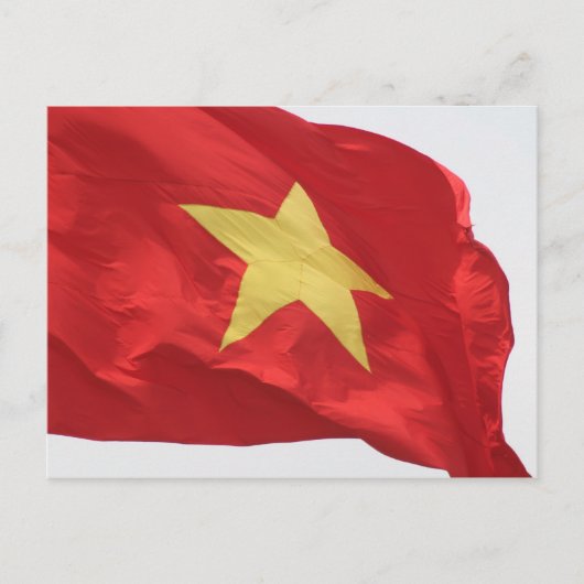 vietnam-Flagge Postkarte (Vorderseite)