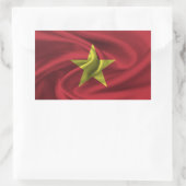 Vietnam-Flagge Rechteckiger Aufkleber (Tasche)
