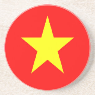 vietnam-Flagge Sandstein Untersetzer