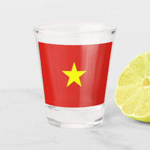 Vietnam-Flagge Schnapsglas