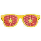 Vietnam-Flagge Sonnenbrille (Vorderseite)