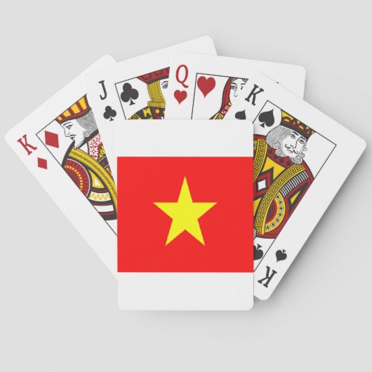 vietnam-Flagge Spielkarten (Rückseite)