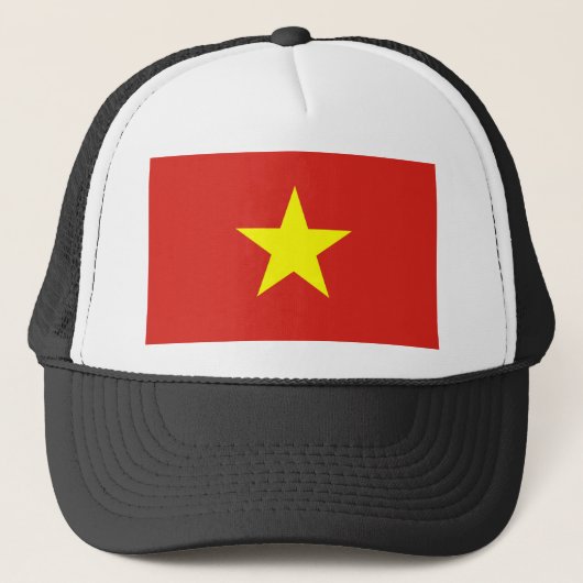 Vietnam-Flagge Truckerkappe (Vorderseite)