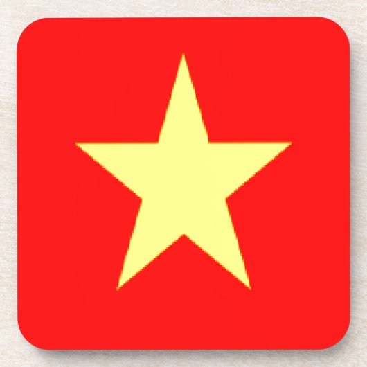 vietnam-Flagge Untersetzer (Vorderseite)