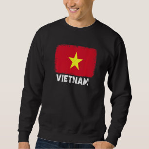 Vietnam-Flagge Unterstützen Sie das vietnamesische Sweatshirt