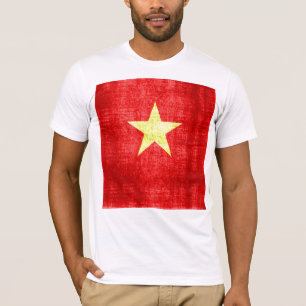 Vietnam-Flagge Vintag T-Shirt