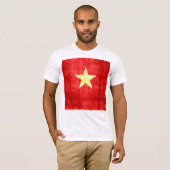 Vietnam-Flagge Vintag T-Shirt (Vorne ganz)