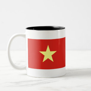 Vietnam-Flagge Zweifarbige Tasse