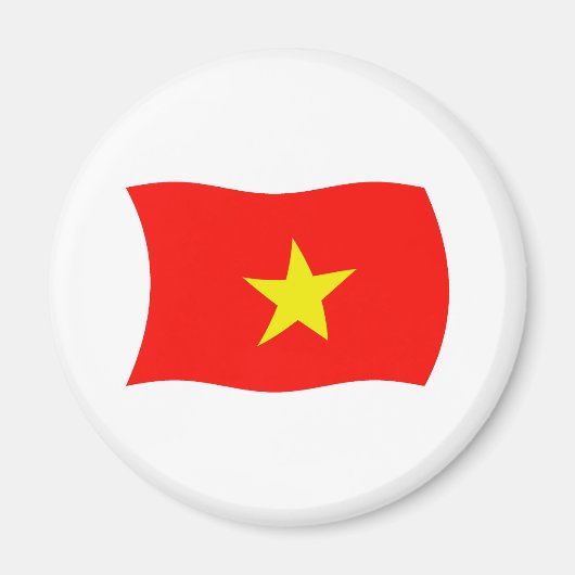 Vietnam-Flaggenmagnet Magnet (Vorne)
