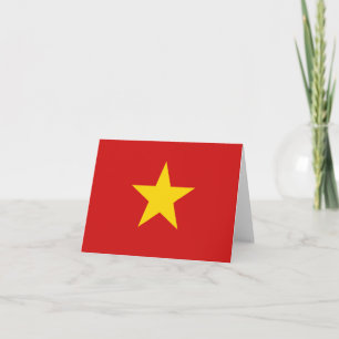 Vietnam-Flaggennotecard Karte