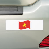 Vietnam-Flaggenwelle Autoaufkleber (Auf Auto)
