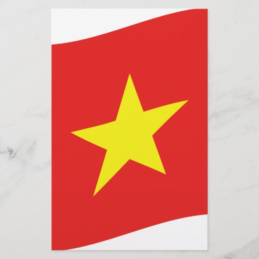Vietnam-Flaggenwelle Briefpapier (Vorderseite)
