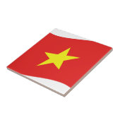 Vietnam-Flaggenwelle Fliese (Seite)