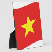 Vietnam-Flaggenwelle Fotoplatte (Seite)